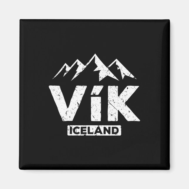 Vik Island Pride Black Sand Beaches Gla Magnet (Vorne)
