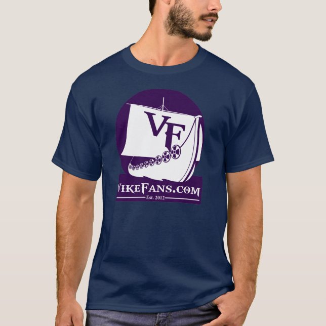 VikeFans T - Shirt-Dunkelheit T-Shirt (Vorderseite)