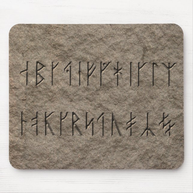 Viking-Alphabet Mousepad (Vorne)