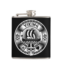 Viking am Herzen Flachmann