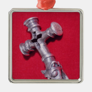 Viking-Amulett in Form eines Kreuzes Silbernes Ornament