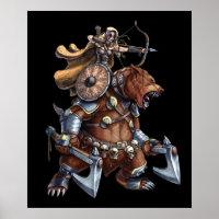 Viking Archer Riding War Bear