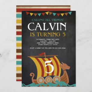 Viking Birthday Einladung