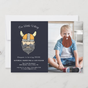 Viking Birthday Party Fun Beard auf Foto