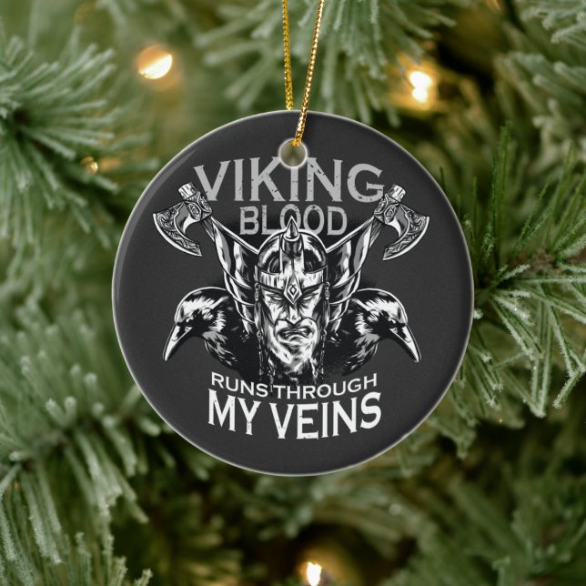 Viking Blood Keramik Ornament (Baum)