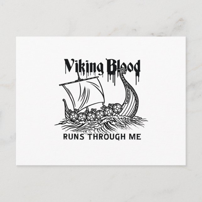 Viking Blood Postkarte (Vorderseite)