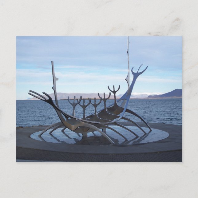 Viking Boat Postkarte (Vorderseite)