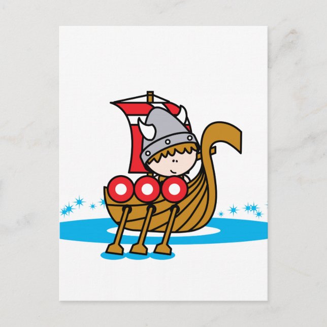 Viking Boy Postkarte (Vorderseite)