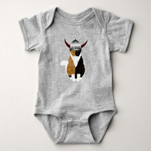 Viking Cat Baby Bodysuit Baby Strampler