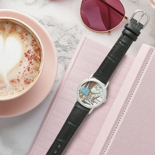 Viking Cat Blue Dragon Armbanduhr