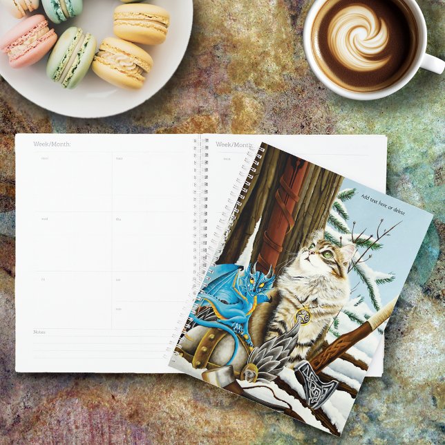 Viking Cat Blue Dragon Planer (Von Creator hochgeladen)