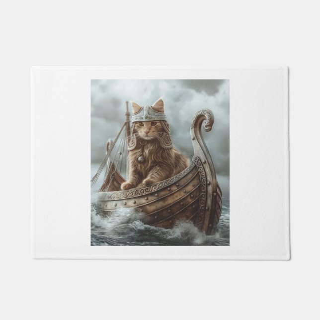 Viking Cat Fußmatte (Vorderseite)