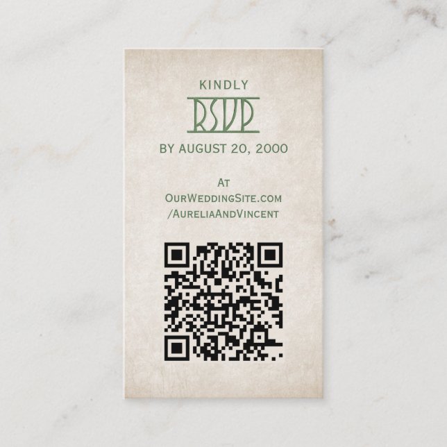 Viking Celtic Gamer Wedding Begleitkarte (Vorderseite)