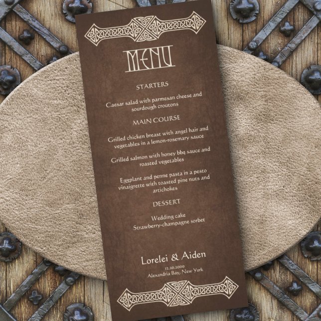 Viking Celtic Gamer Wedding Menu (Von Creator hochgeladen)