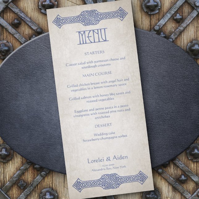 Viking Celtic Gamer Wedding Menu (Von Creator hochgeladen)