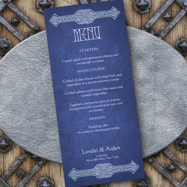 Viking Celtic Gamer Wedding Menu (Von Creator hochgeladen)