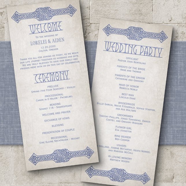 Viking Celtic Gamer Wedding Program (Von Creator hochgeladen)