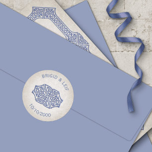 Viking Celtic Gamer Wedding Runder Aufkleber