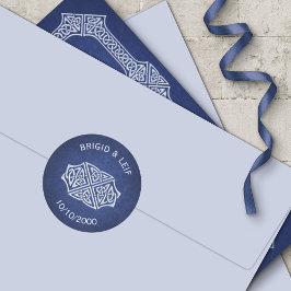 Viking Celtic Gamer Wedding Runder Aufkleber