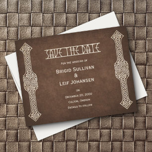 Viking Celtic Gamer Wedding Save The Date