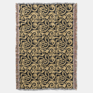 Viking Celtic Intertwinning Animal Muster Decke