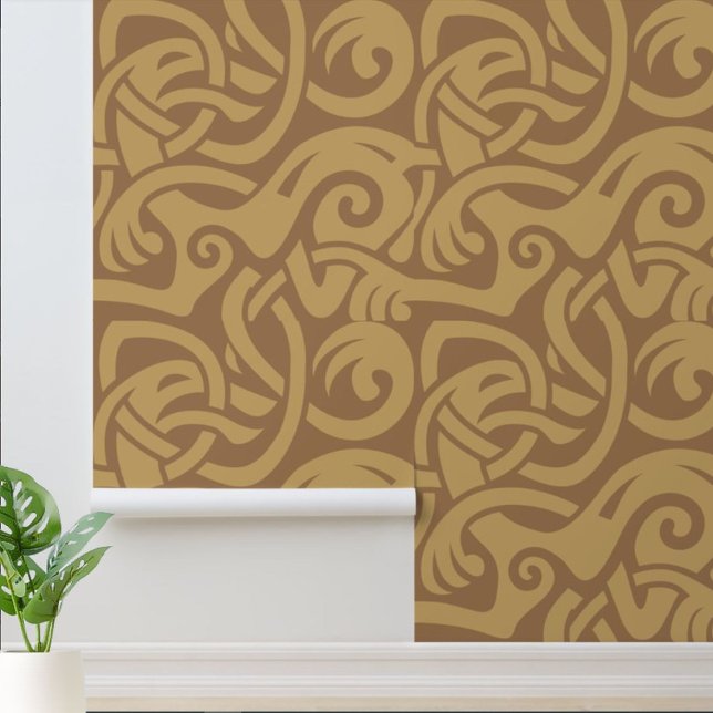 Viking Celtic Intertwinning Animal Muster Tapete (Von Creator hochgeladen)