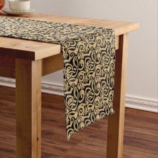 Viking Celtic Intertwinning Animal Pattern Fabric Kurzer Tischläufer