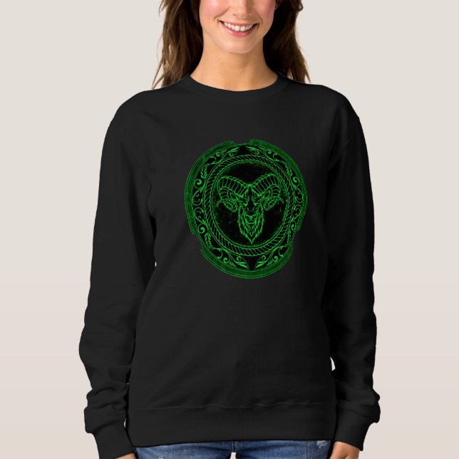 Viking Celtic Ram Aries Zodiac  1 Sweatshirt (Vorderseite)