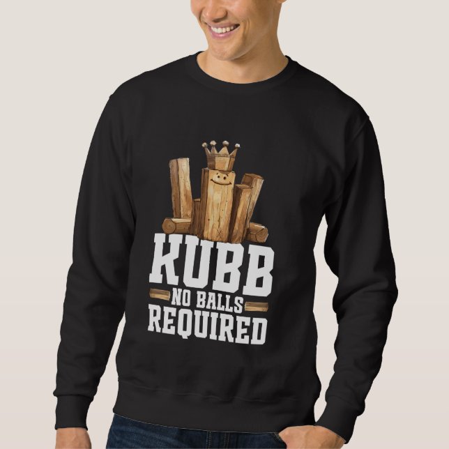Viking Chess King Kubb Player Yard Game Set Viking Sweatshirt (Vorderseite)