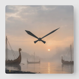 Viking Clock Quadratische Wanduhr