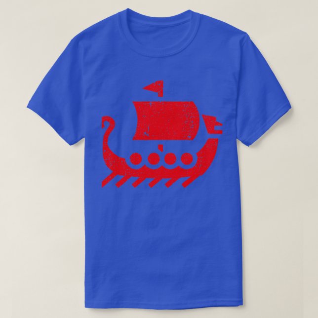 Viking Dragon Boat in Not T-Shirt (Design vorne)