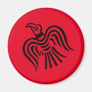 Viking-Fahnen-Raben-Symbol Magnet