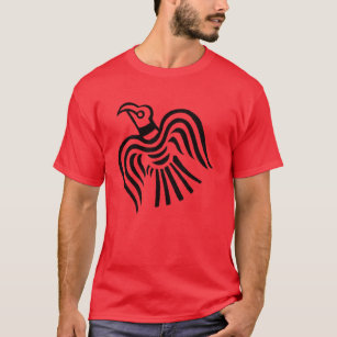 Viking-Fahnen-Raben-Symbol T-Shirt