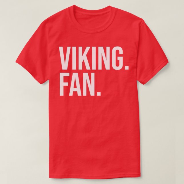 Viking Fan weißer Text T-Shirt (Design vorne)