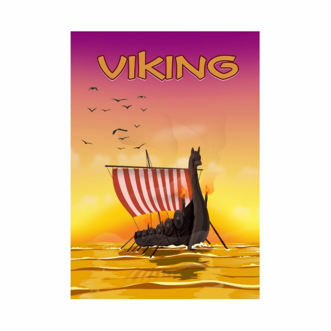 Viking Freistehende Fotoskulptur (Vorne)