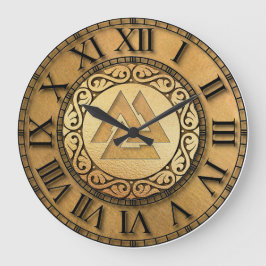 Viking-Geist Große Wanduhr