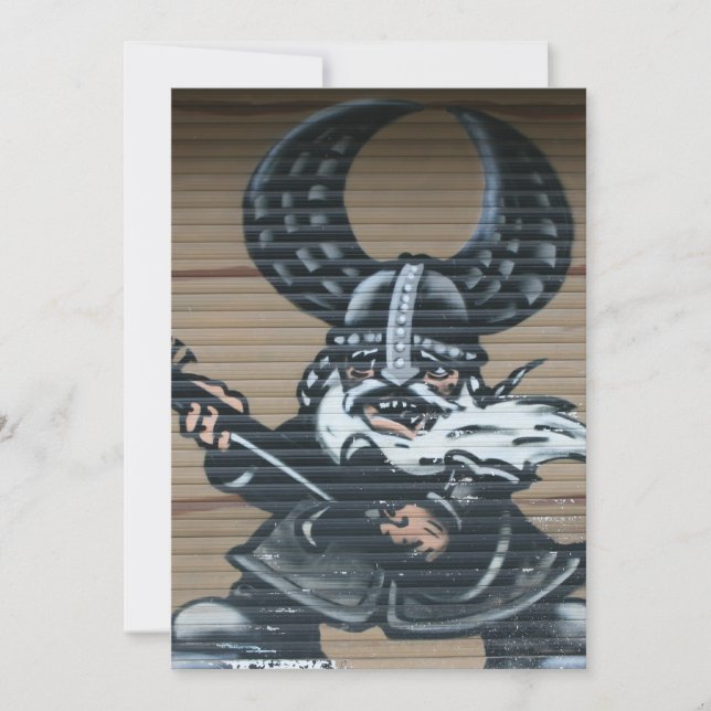 Viking gitarrist Graffiti, Berlin, Deutschland (Vorderseite)