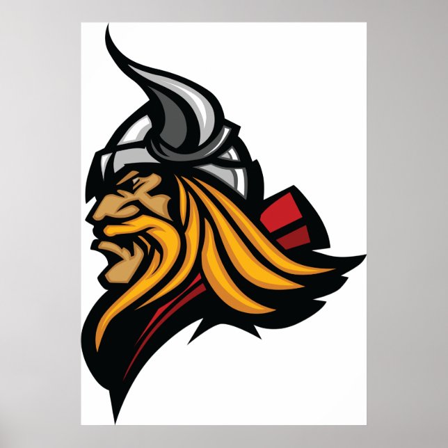 Viking Head Poster (Vorne)