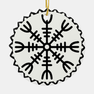 Viking Helm of Awe Keramikornament