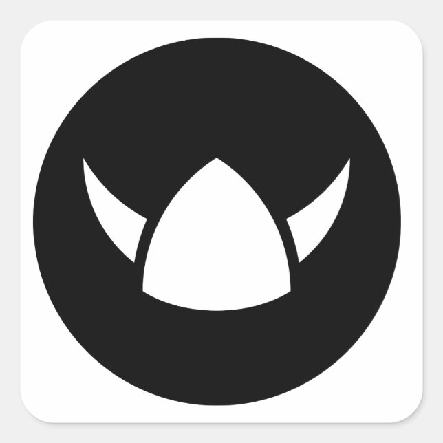 Viking Hero Ideology Quadratischer Aufkleber (Vorderseite)