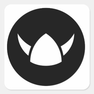 Viking Hero Ideology Quadratischer Aufkleber