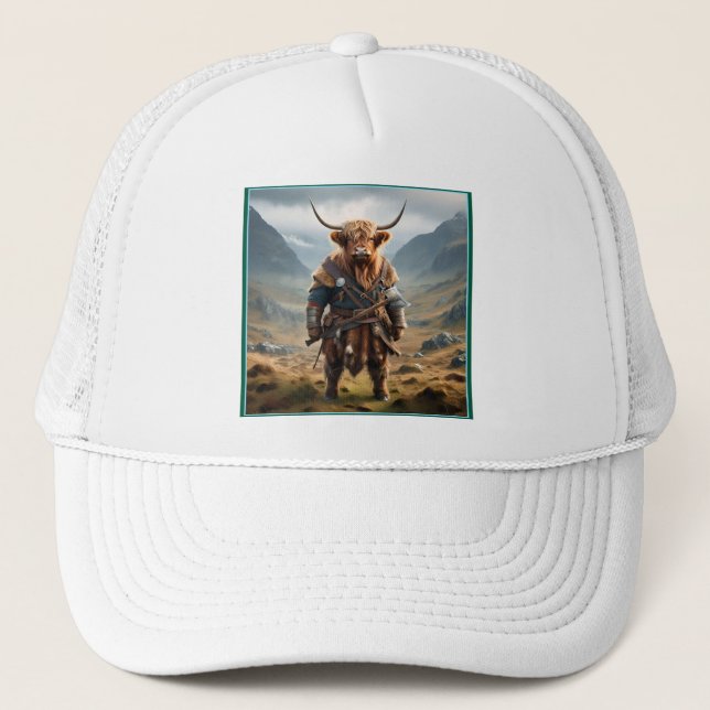 Viking Highland Cow,  Truckerkappe (Vorderseite)