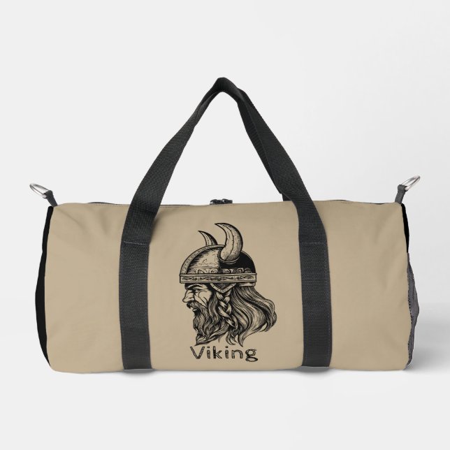 Viking in einem Helm Duffle Bag (Vorderseite)