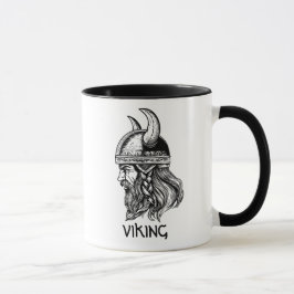 Viking in einem Helm Tasse