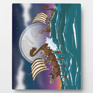 Viking Invasion Fleet Fotoplatte