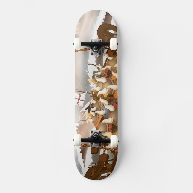 Viking Invasion Fleet Skateboard (Vorderseite)