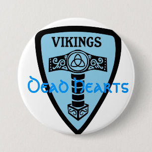 Viking-Knopf - tote Herz-Romane Button