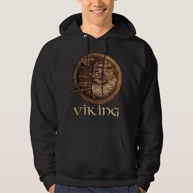 Viking-Krieger Hoodie (Vorderseite)
