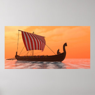 Viking Longship Ventures Poster