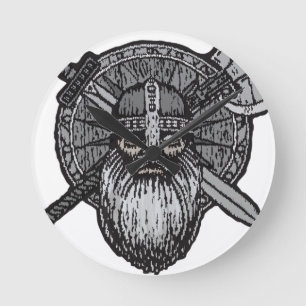 viking man germanic nordic nordic nordic nordic runde wanduhr